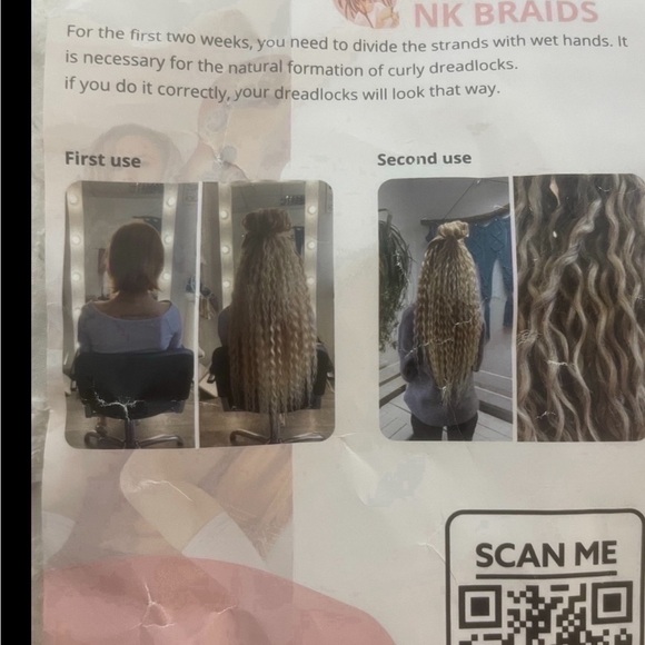 Braid in dreadlocks - Picture 6 of 9